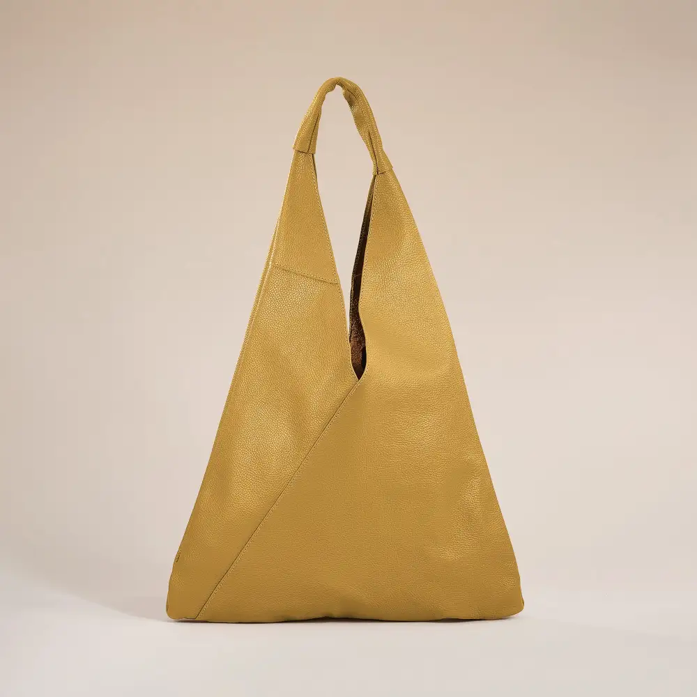 Contemporary Leather Hobo Shoulder Bag