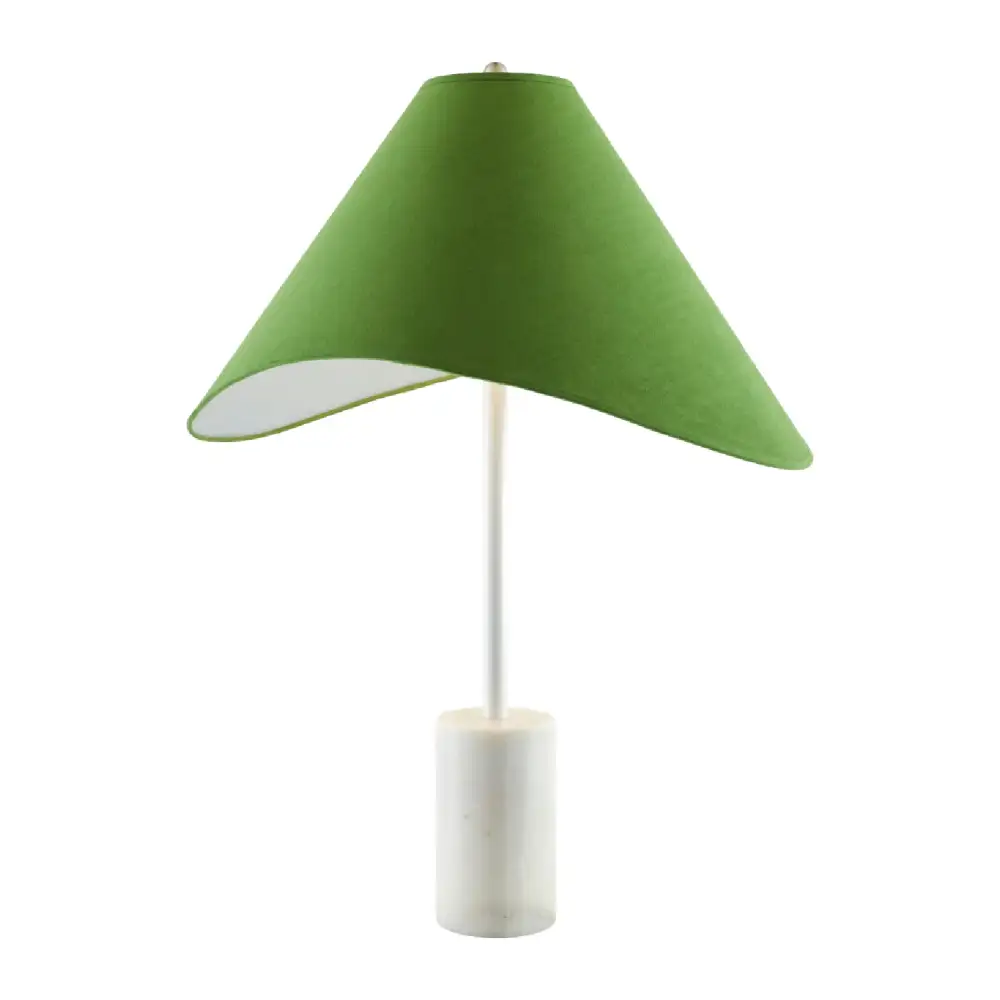 Marble Base Cotton Table Lamp