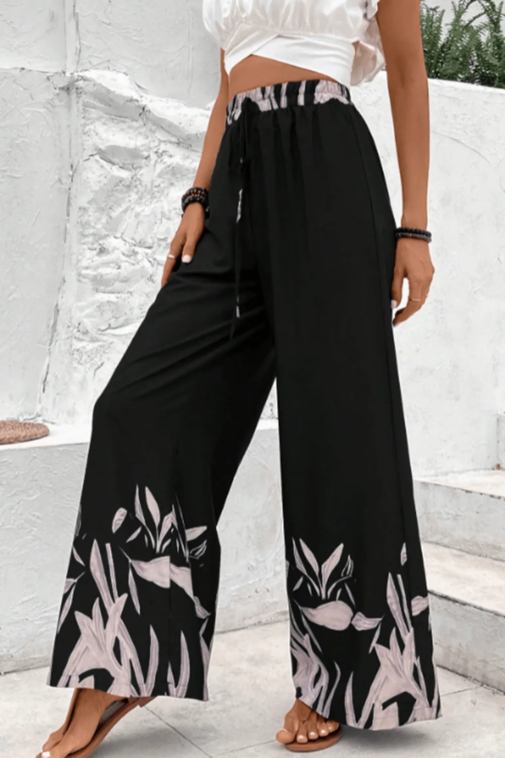 High Waist Drawstring Pants