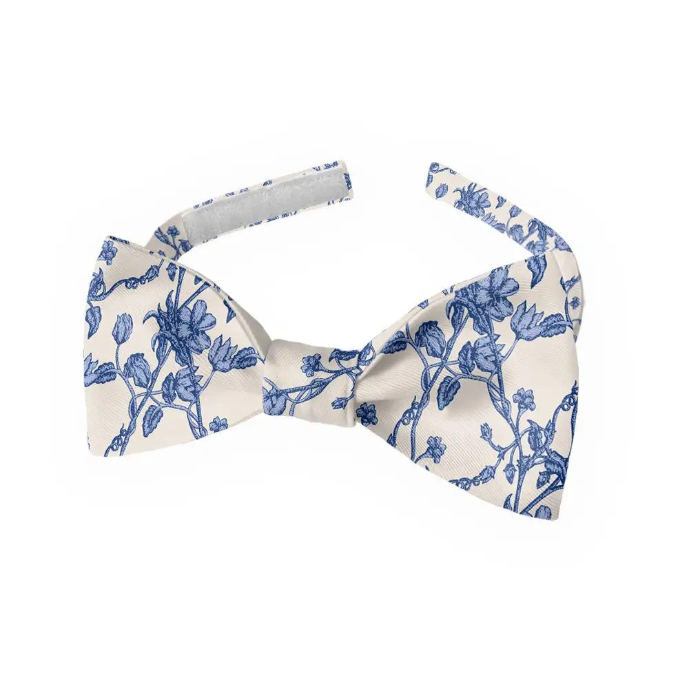 Floral Toile Motif Bow Tie
