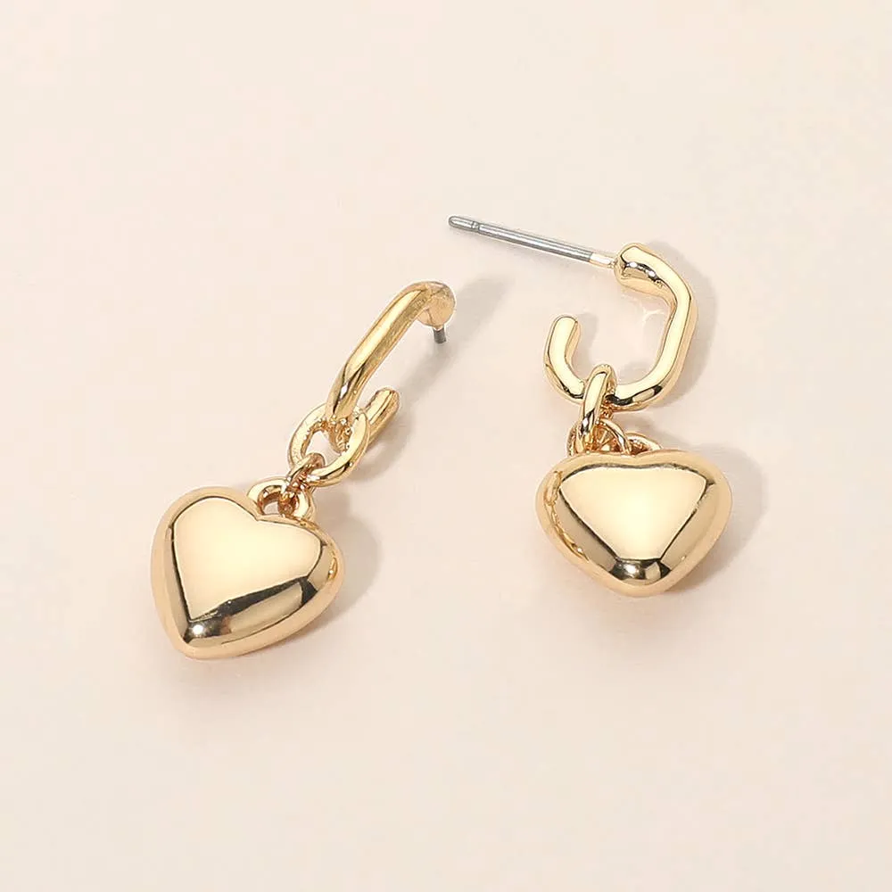 Heart Drop Earrings