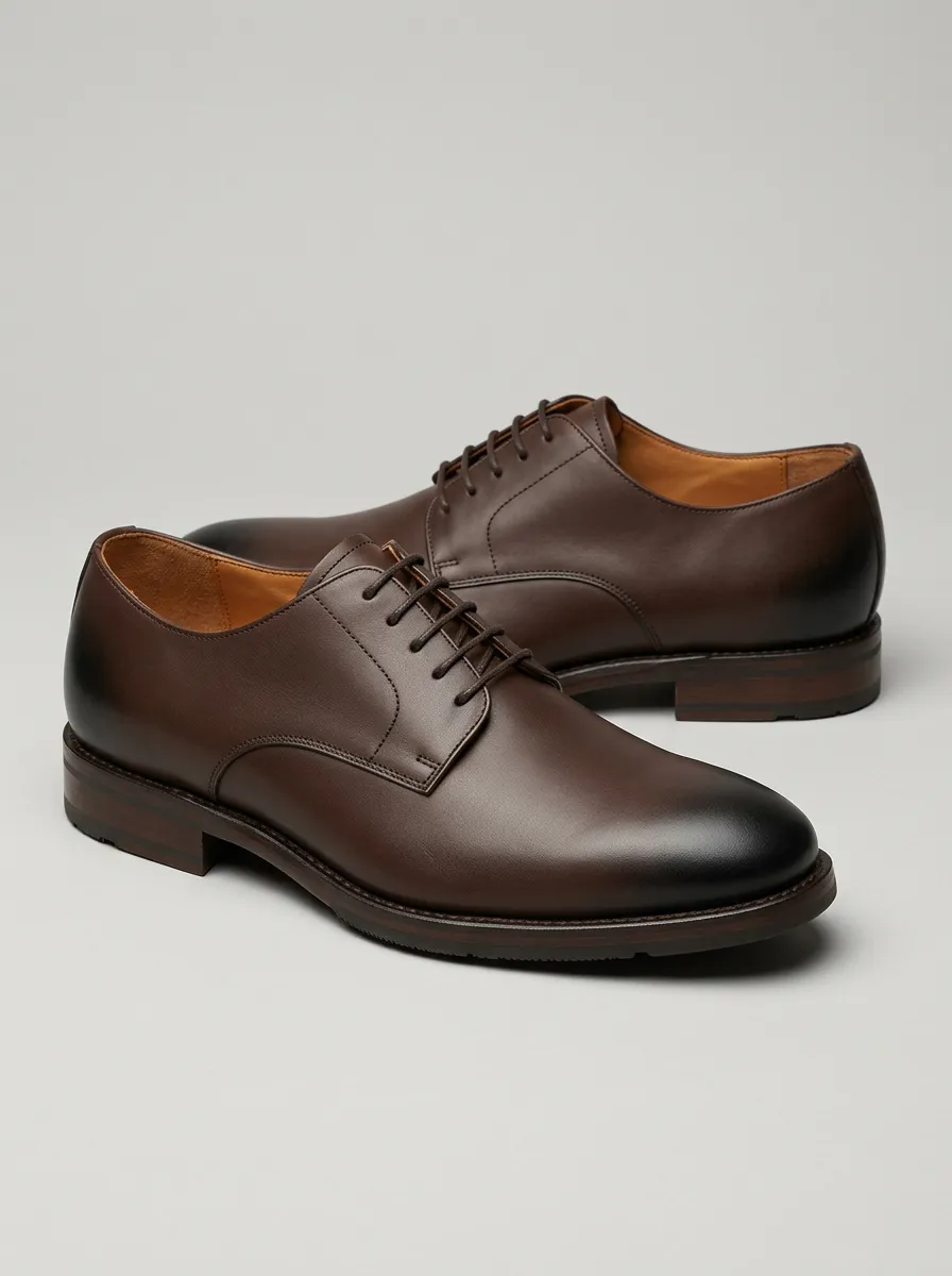 Men's Business Formal Burnished Leather Oxford Shoes