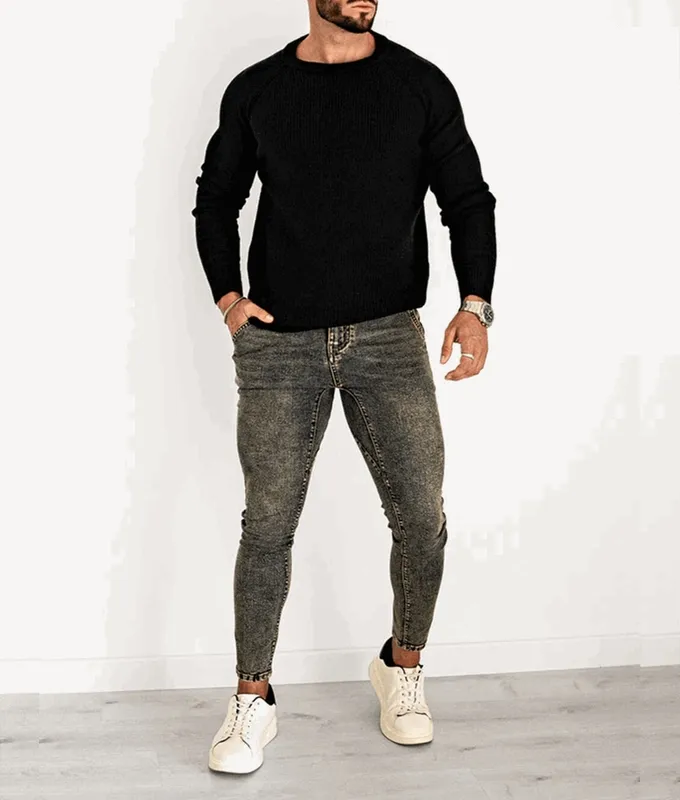 Black Crewneck Sweater