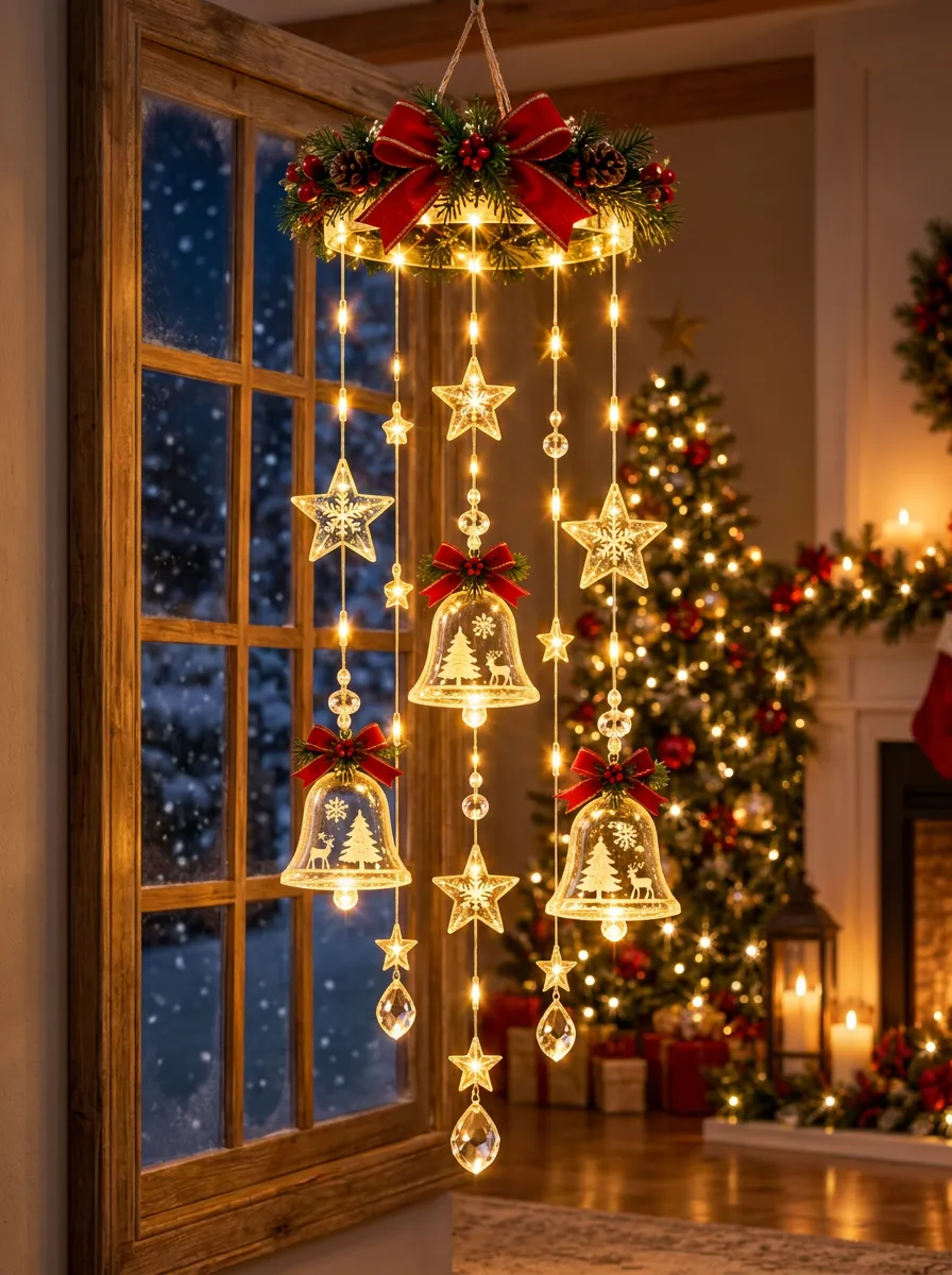 Classic Star Bell Christmas LED String Lights
