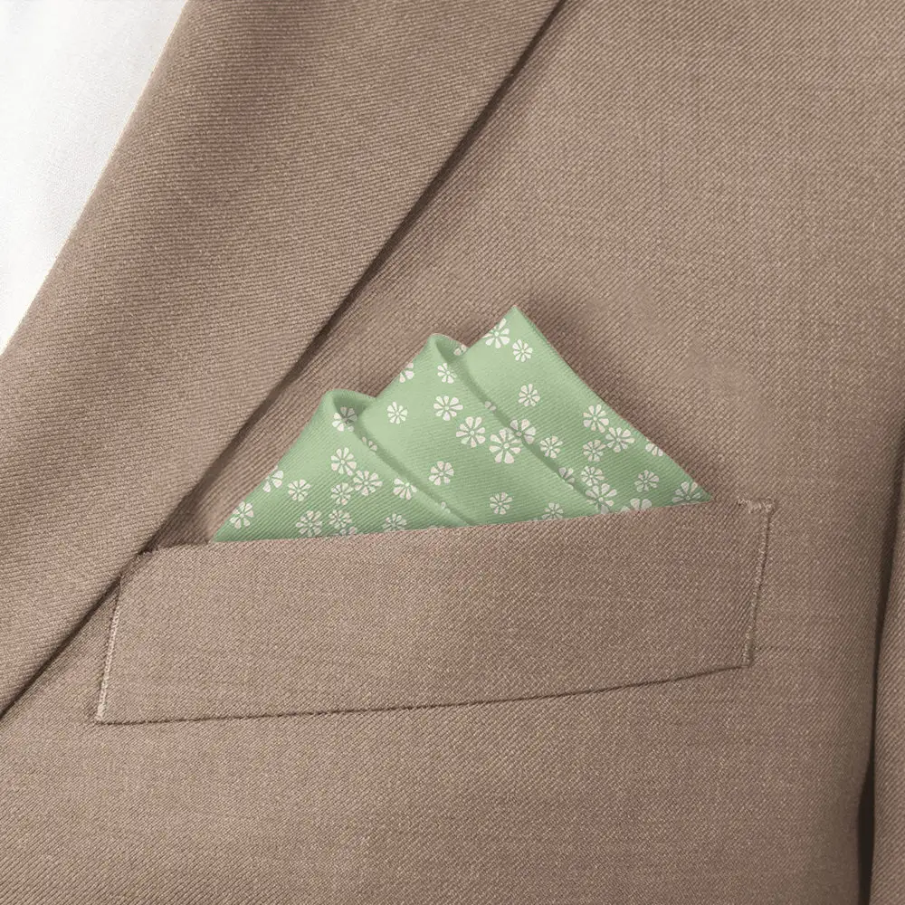 Understated Neat Floral Pocket Square