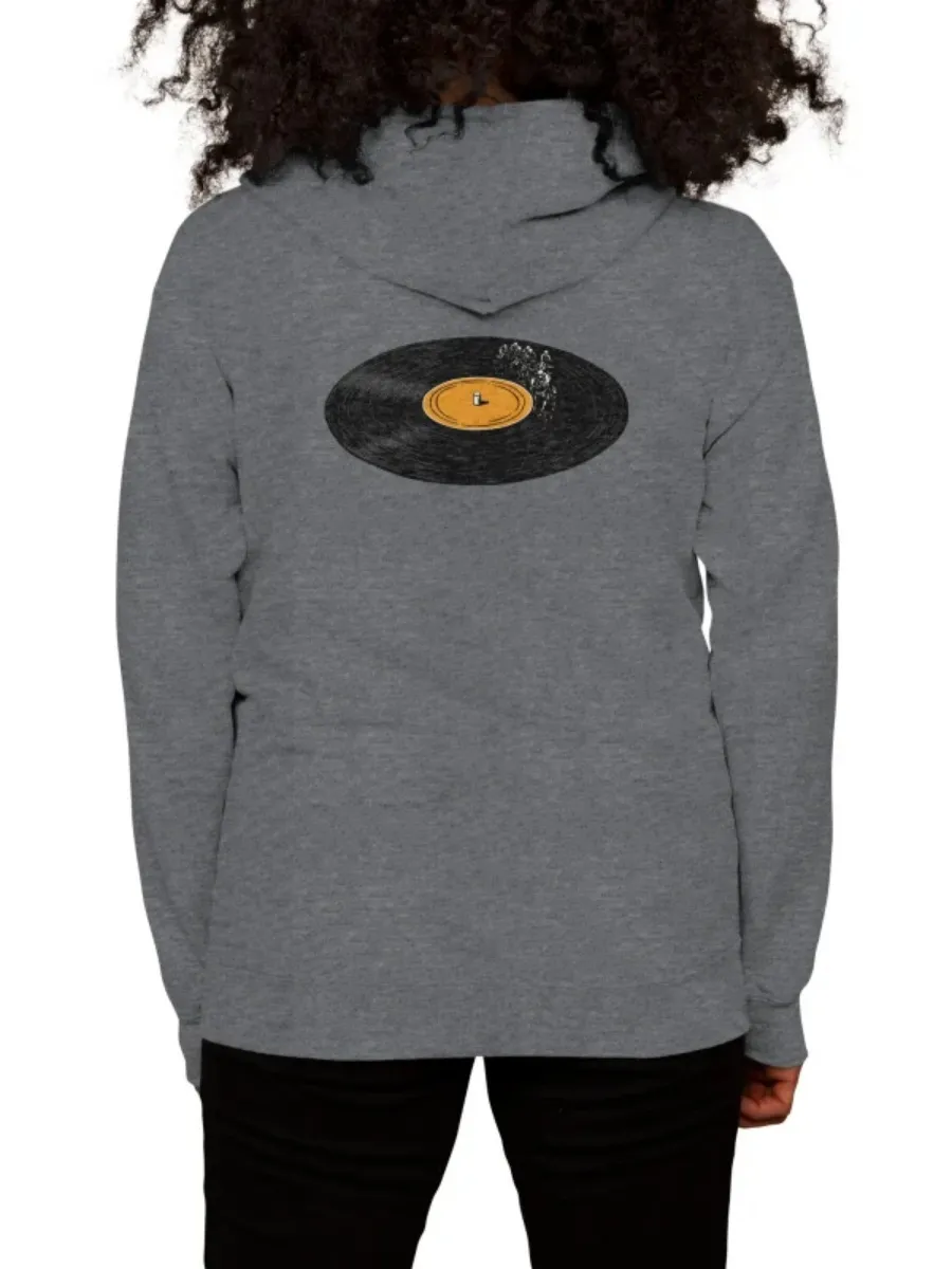 Minimalist Vinyl Graphic Hoodie