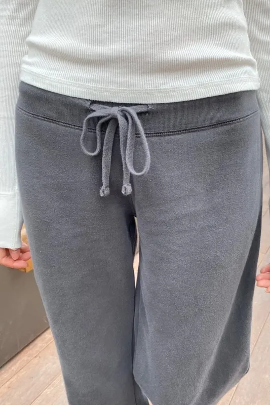 Heather Grey Striped Pants