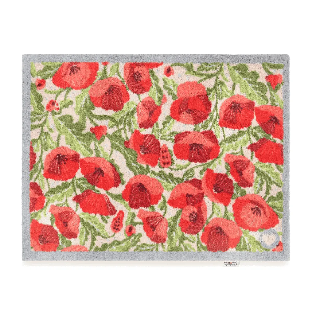 Poppies Galore Door Mat