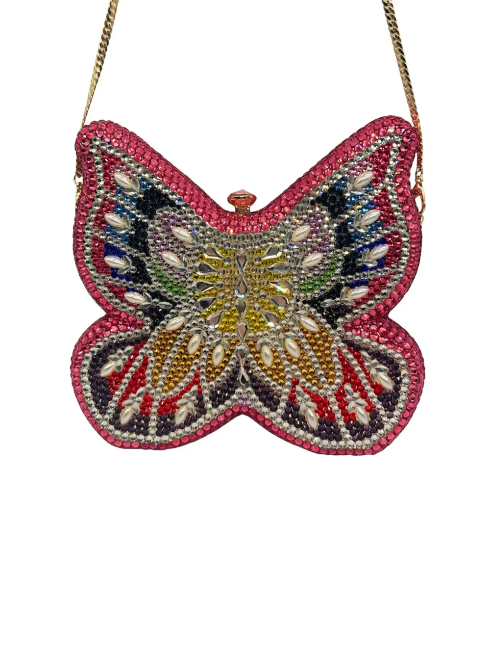 Kiera Rhinestone Butterfly Clutch