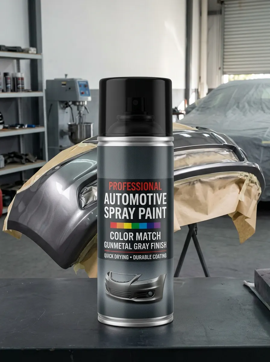 Gunmetal Gray Color-Match Automotive Paint Spray