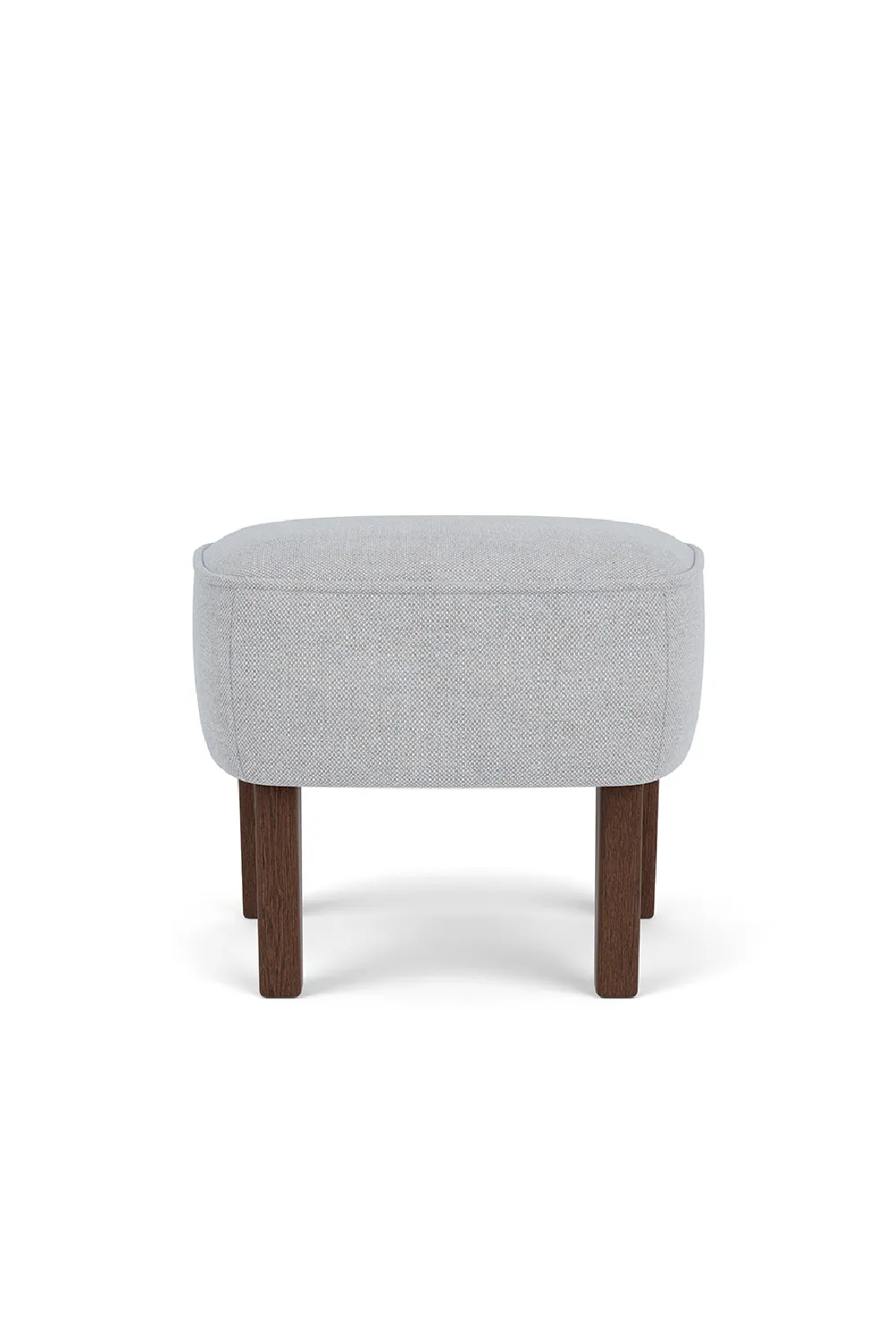 Oak Base Upholstered Ottoman