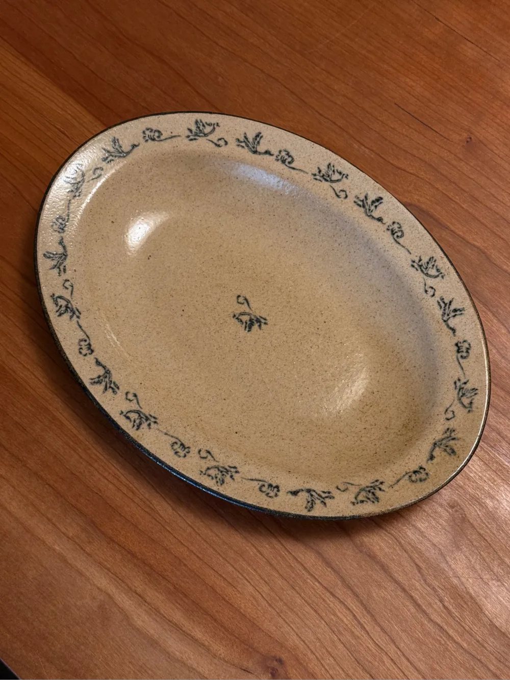 Handmade Floral Plate