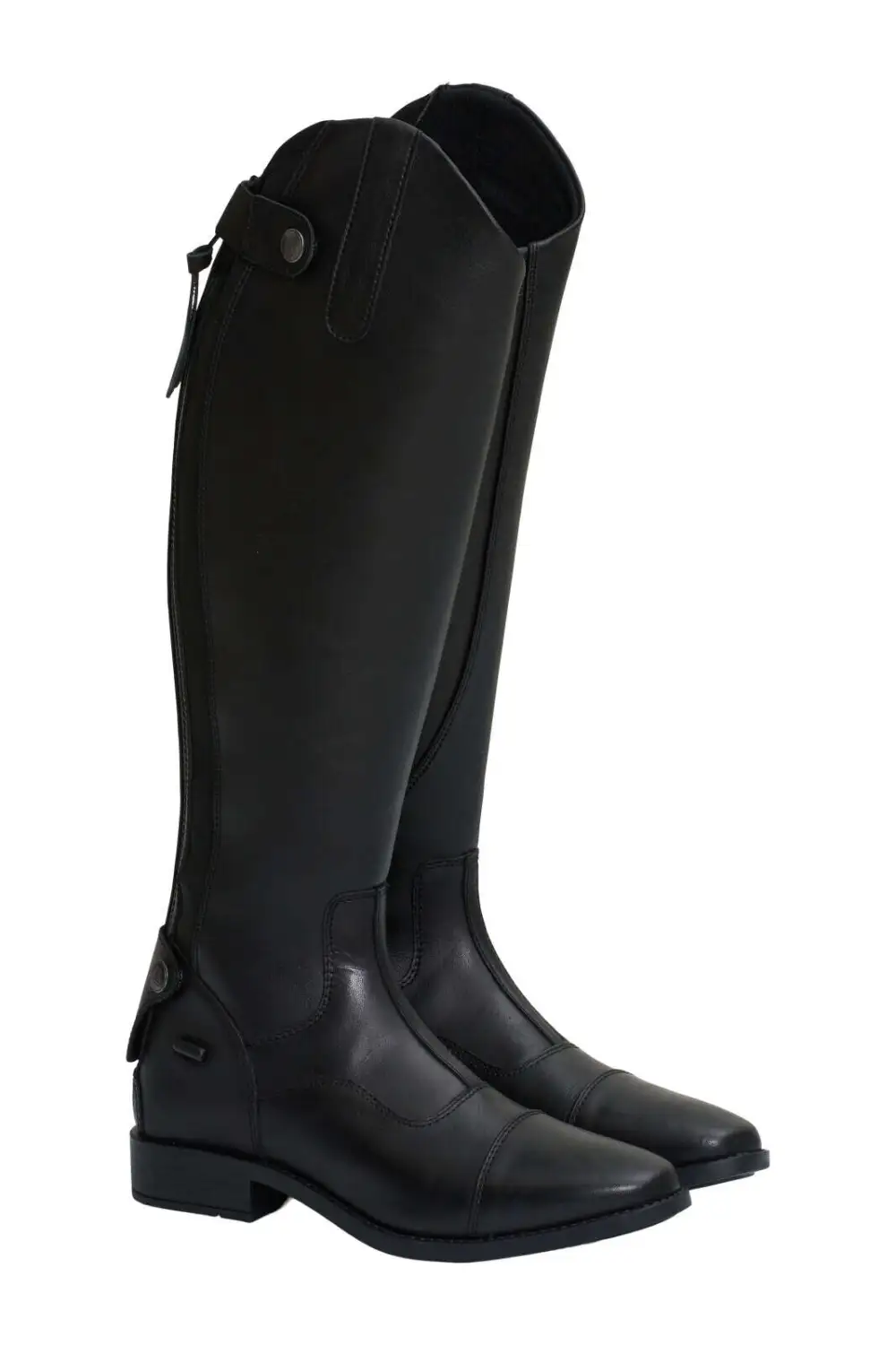 Faux Leather Riding Boots