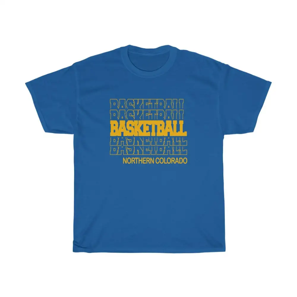 Basketball Northern Colorado in Modern Stacked Lettering