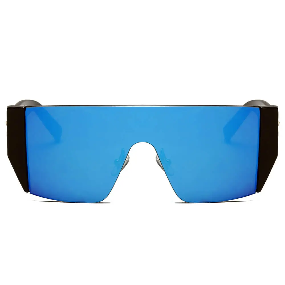 Marble Square Round Frame Sunglasses