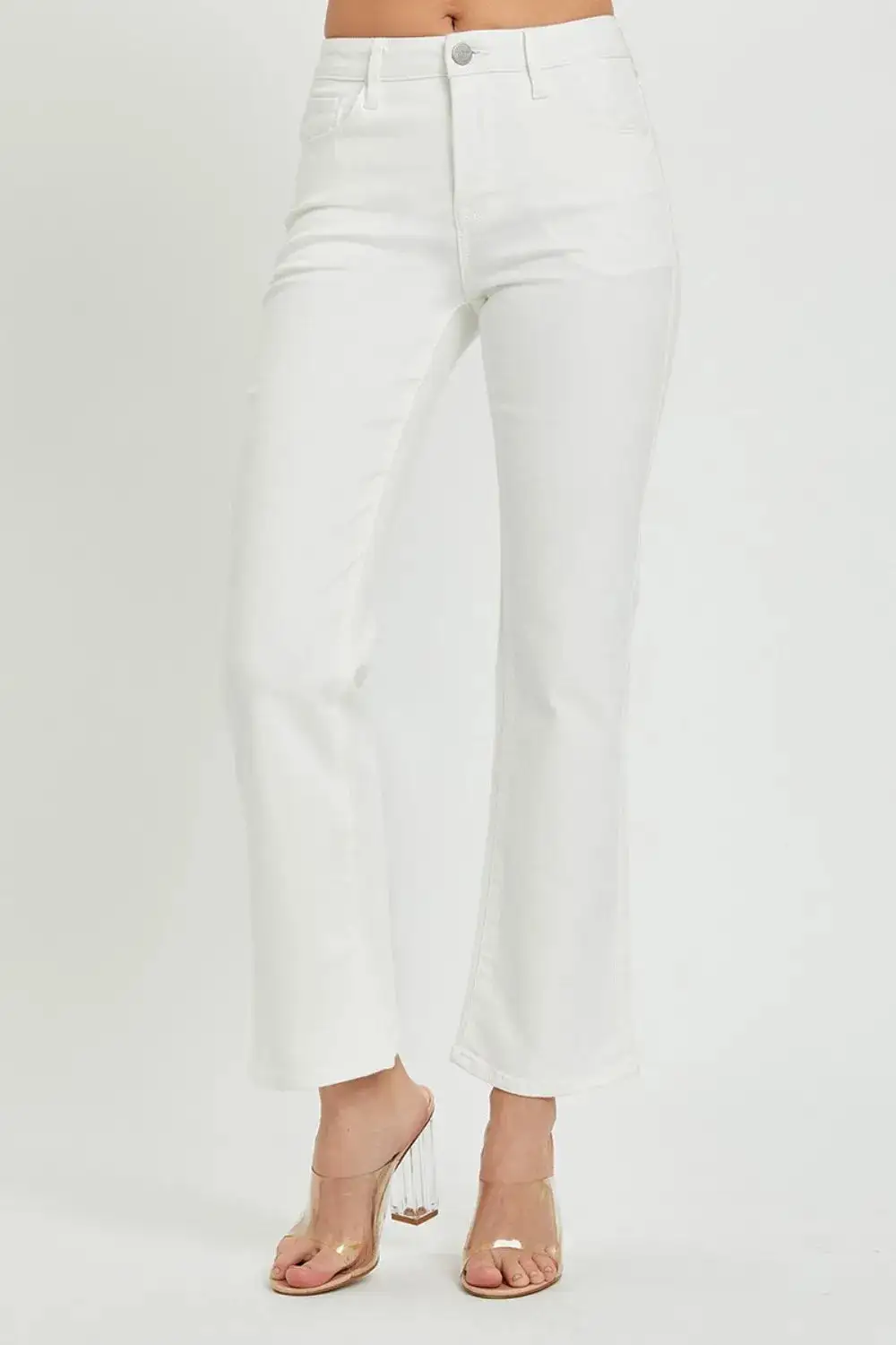 Full Size Mid Rise Jeans With Pockets