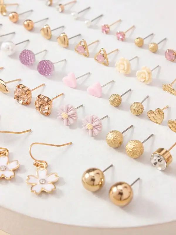 Sleek Mixed Style Earrings