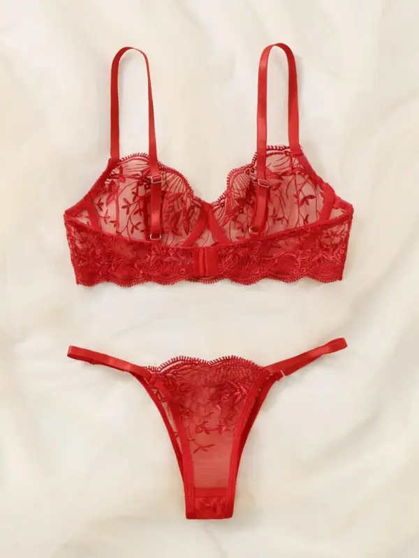 Delicate Sheer Lingerie Set