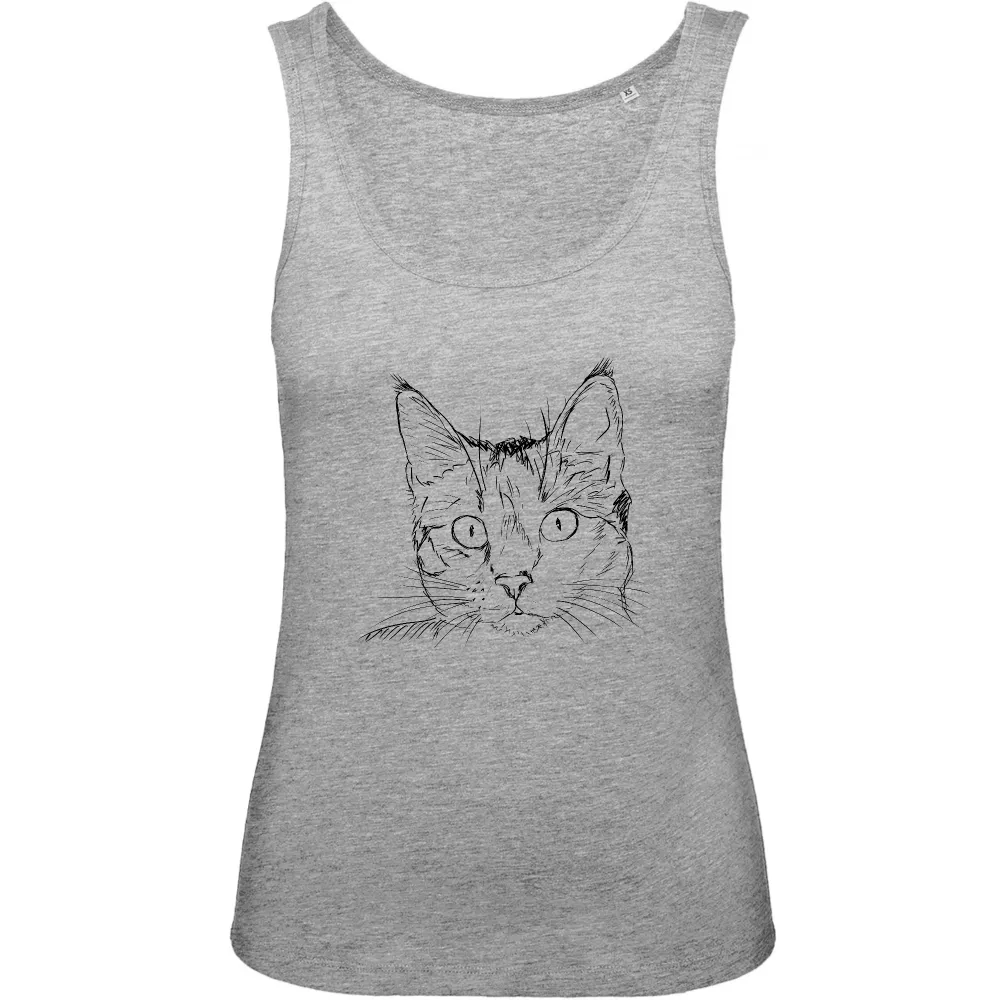 Sketch Cat Graphic Tank