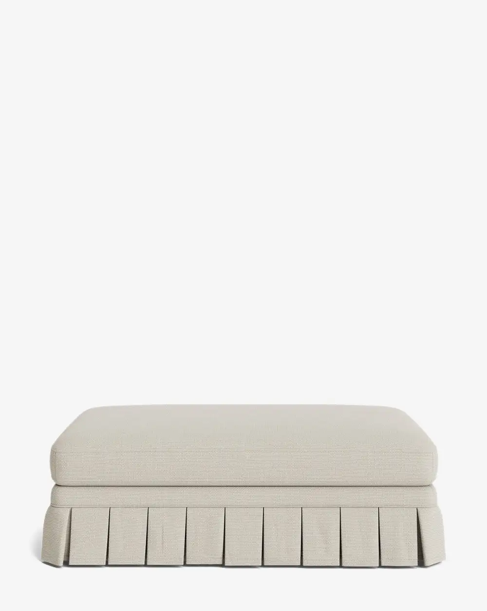 Everyday Pleated Ottoman