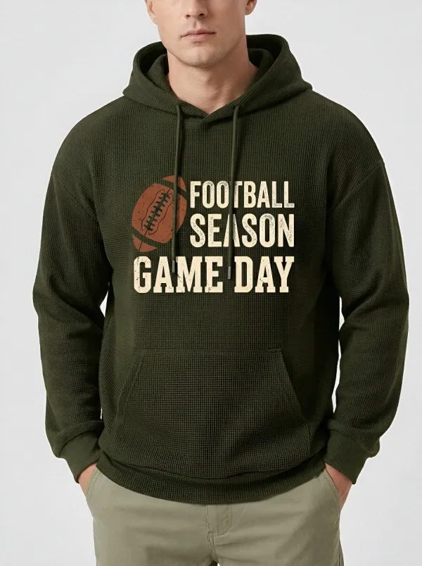 Men's Football Season Game Day American Football Printed Hoodie