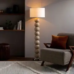 Sculptural Stacked Floor Lamp