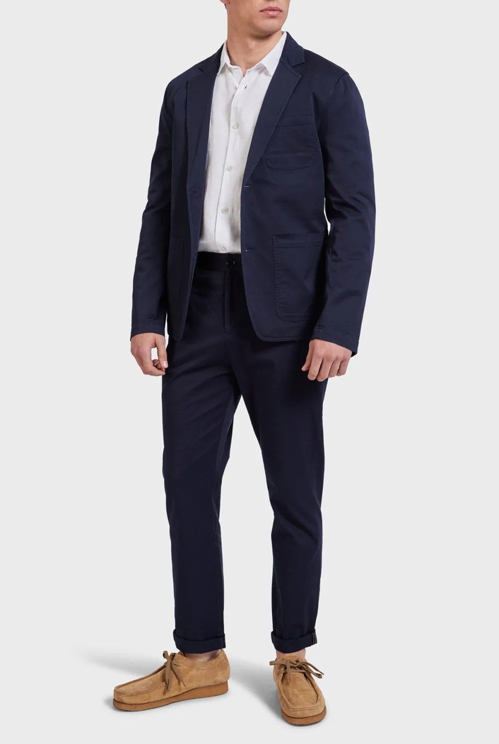 Minimalist Unstructured Casual Blazer Jacket