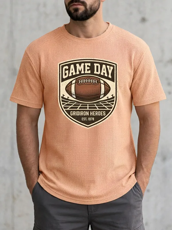 Football Graphic Casual T-Shirt