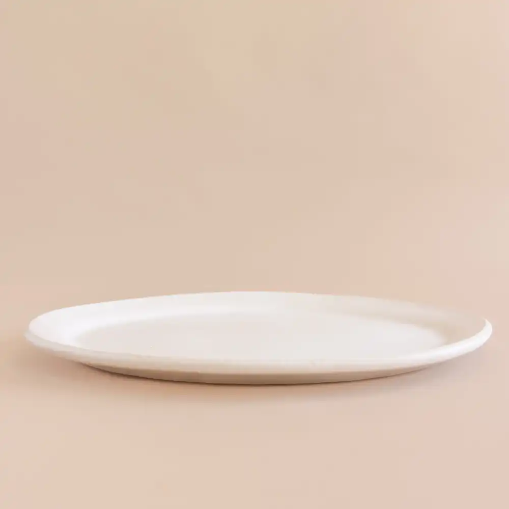 Minimal Ceramic Oval Platter
