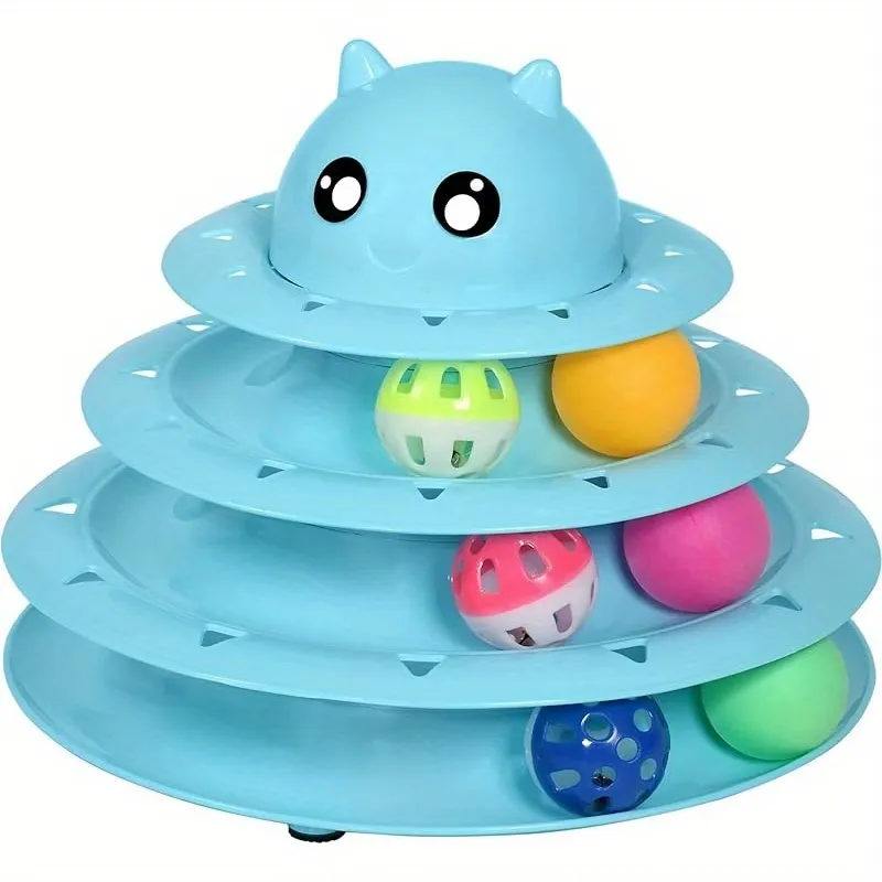 3-Tier Cat Ball Tower