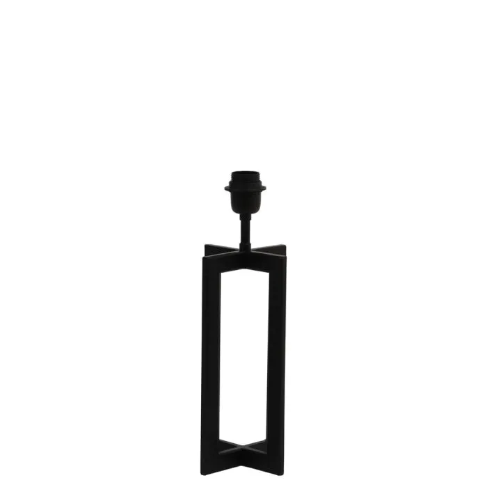 Slim Black Metal Lamp Base