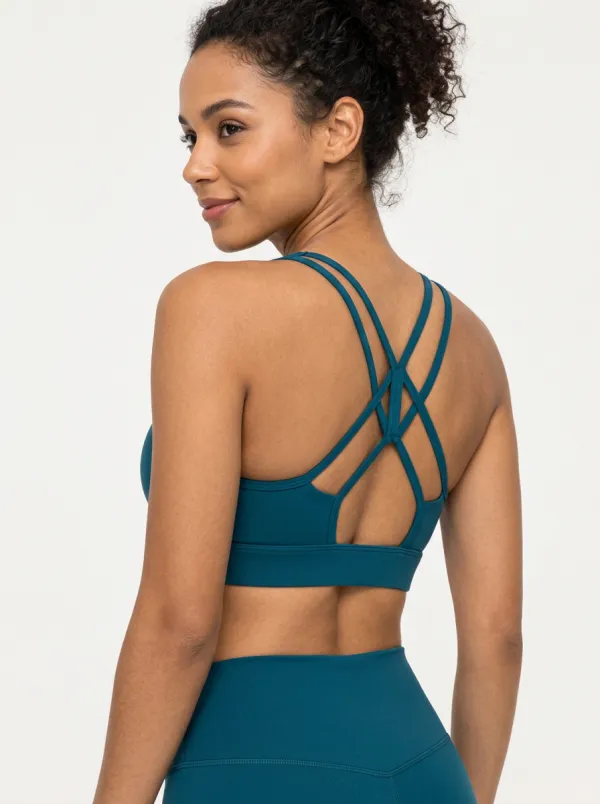Women's Cross Back Training Bra with Everyday Detail