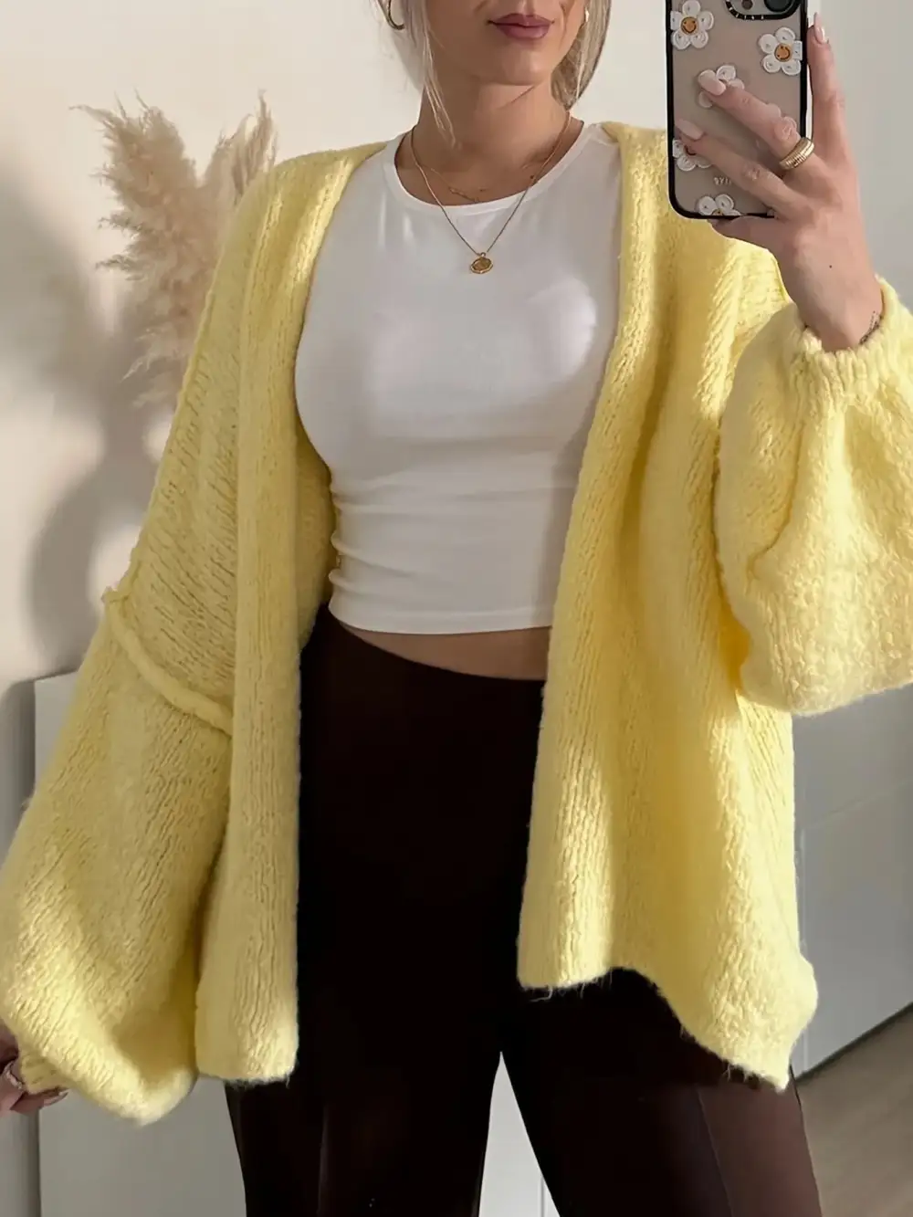 Open Front Modern Cardigan