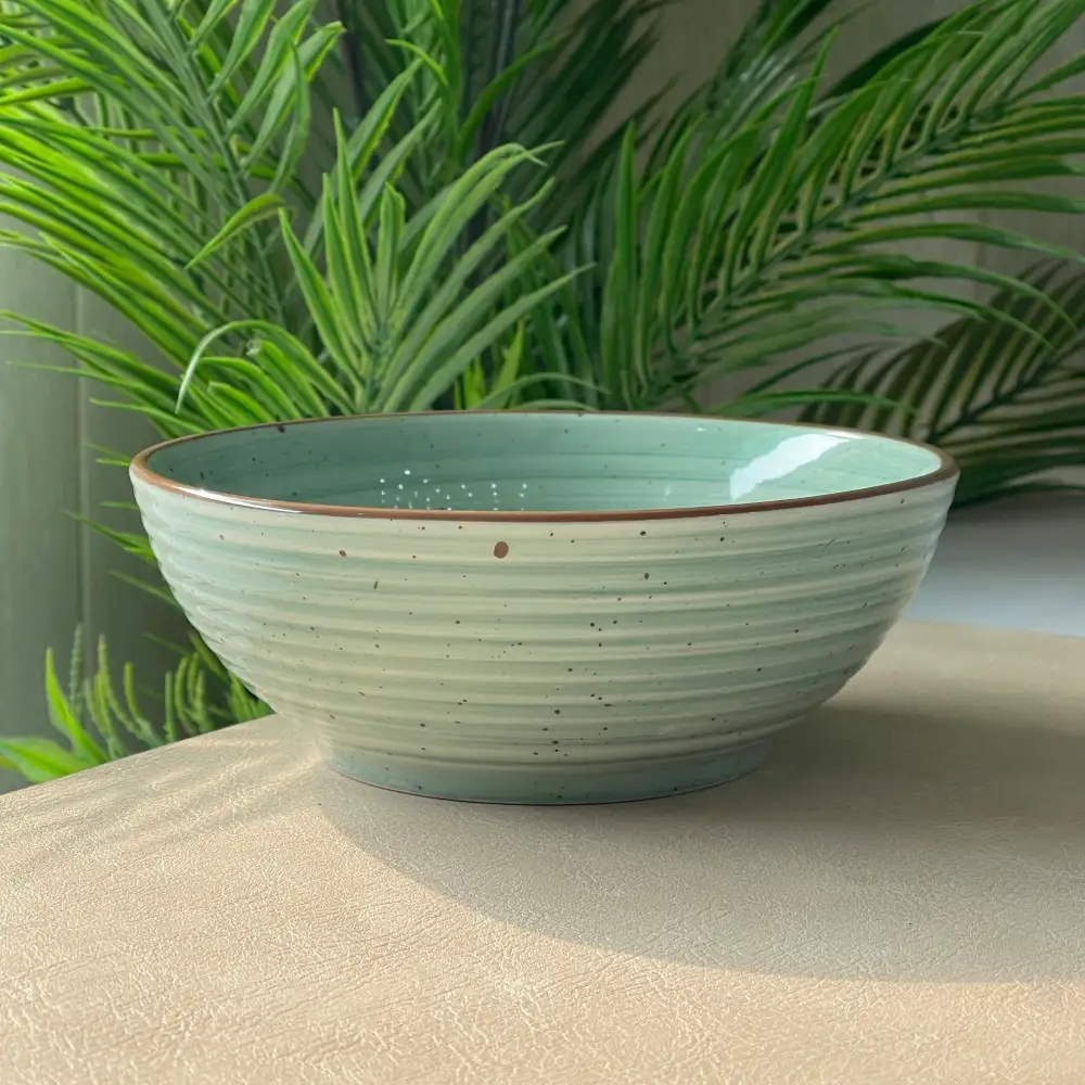 Relaxed Table Ripple Ceramic Dining Bowl