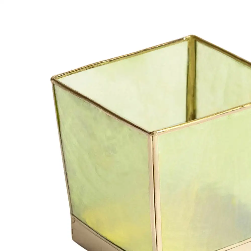 Green Shell Candle Holder Decorative Accent