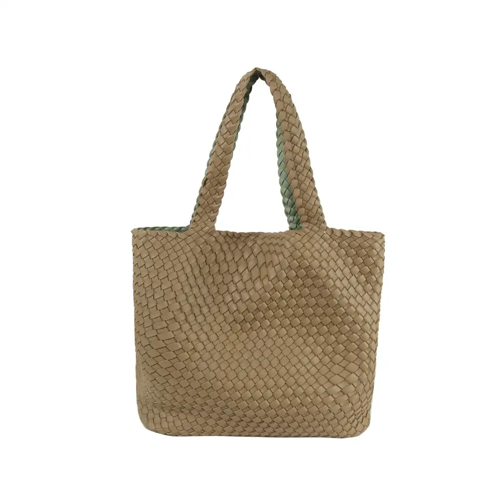 Woven Pouch Tote Bag