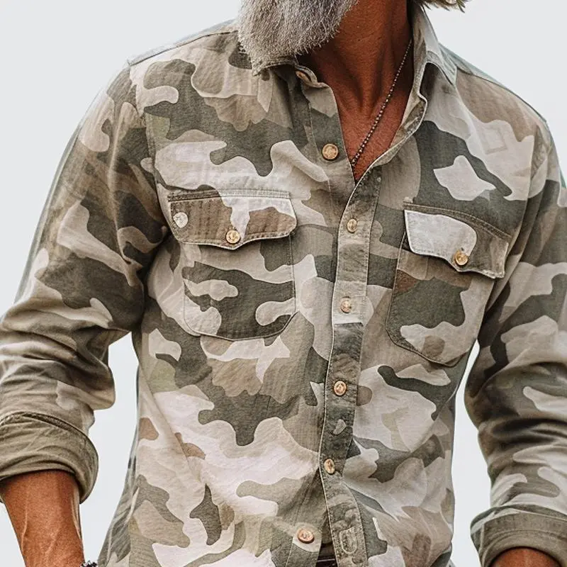 Camo Button Shirt