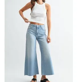 Wide Leg Relaxed Flared Everyday Jeans