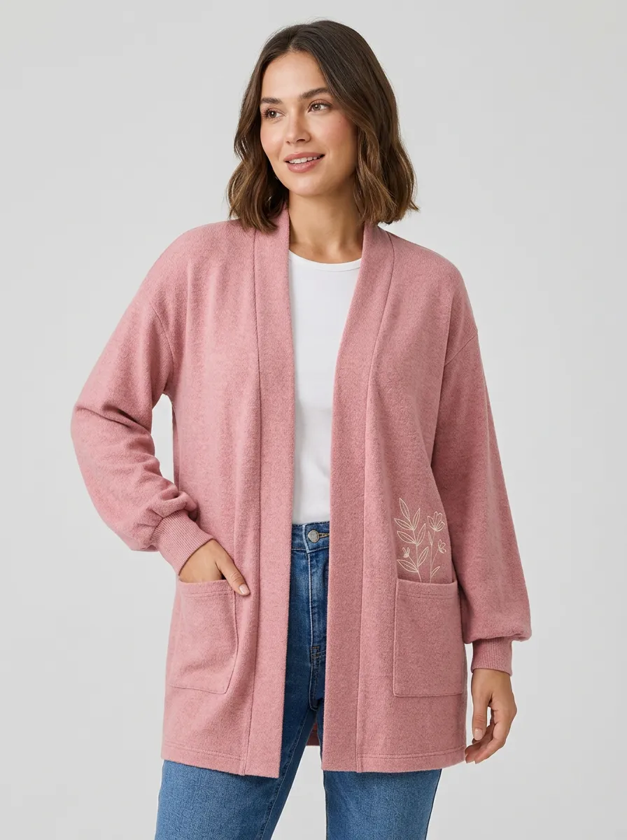 Women's Floral Nature Lover Botanical Printed Casual Cardigan