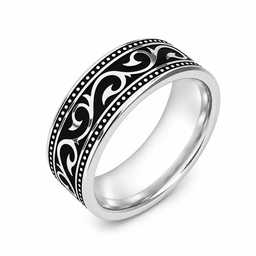 Stainless Steel Vintage Men's Ring