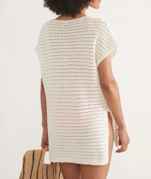 Knit Openwork Beach Cover-Up