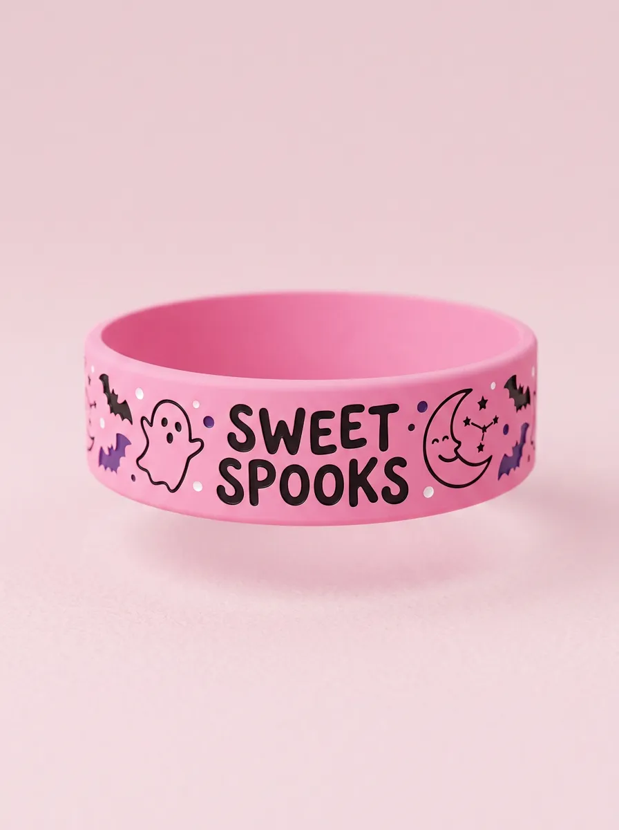 Moon Halloween Graphic Wristband