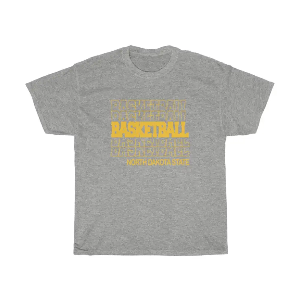 Basketball North Dakota State in Modern Stacked Lettering