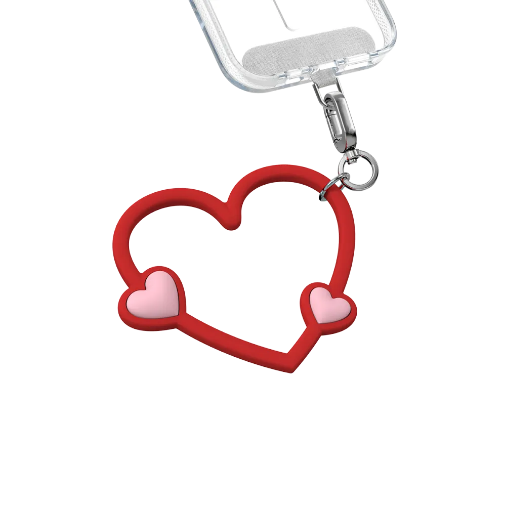 Classic Heart Phone Charm Strap