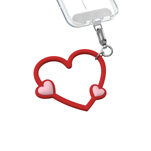 Classic Heart Phone Charm Strap