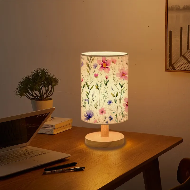 Vintage Floral Desk Lamp