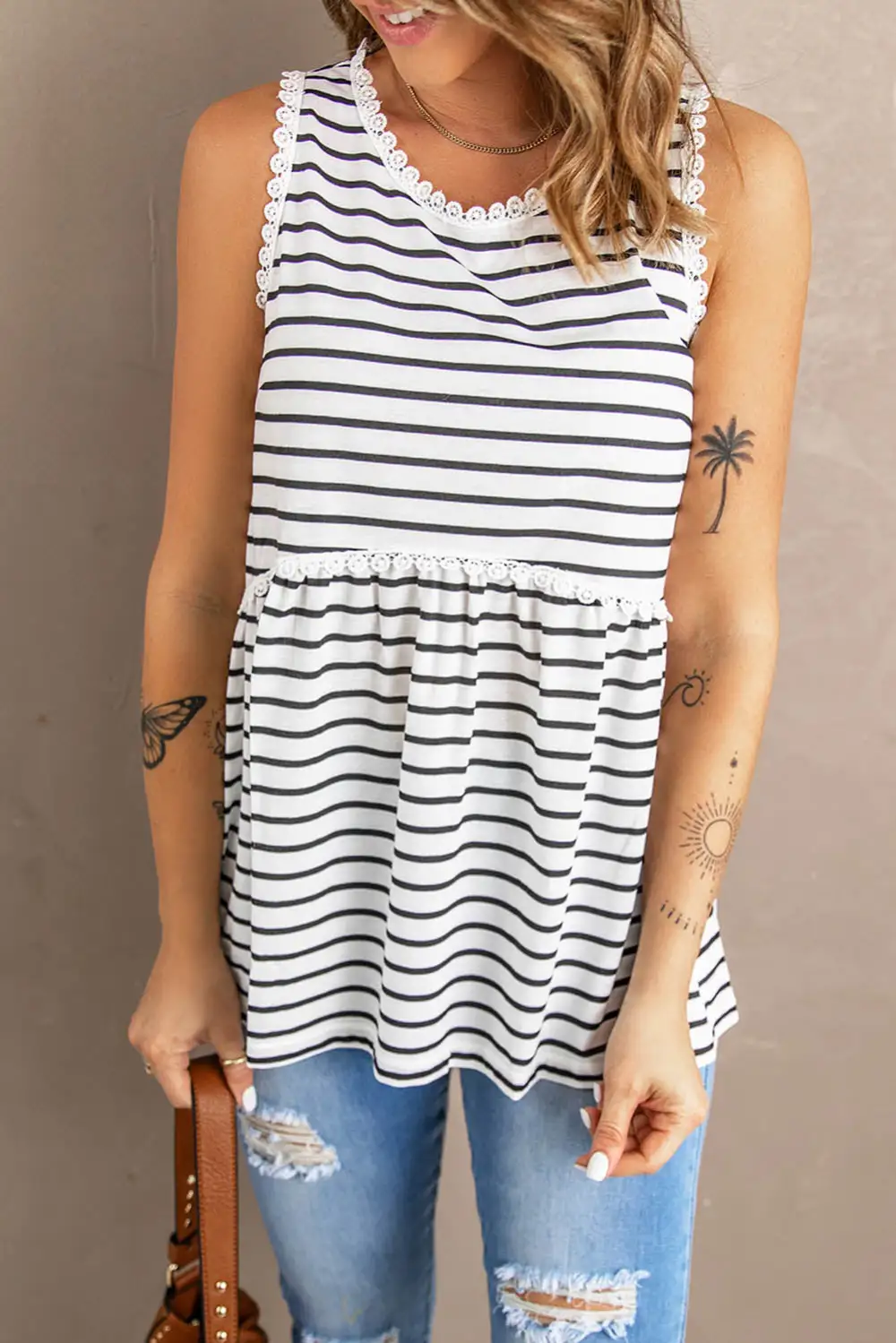 Relaxed Striped Tank Top
