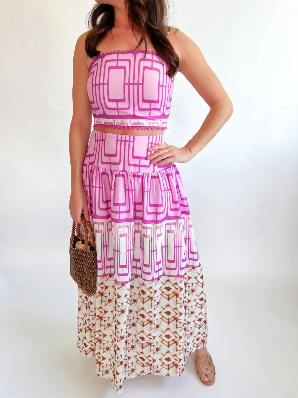 Midi Top And Skirt Set