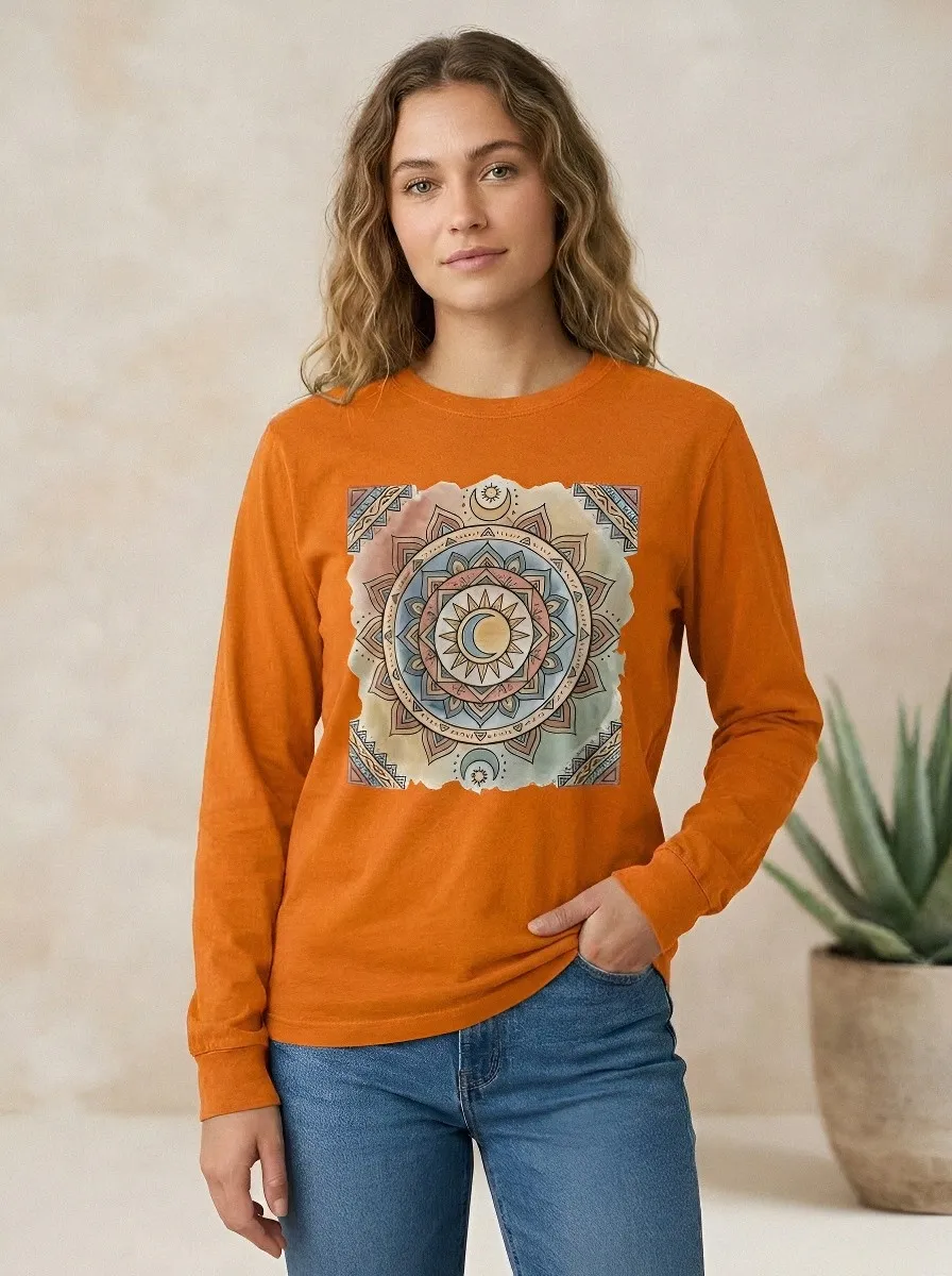 Boho Celestial Mandala T-Shirt Classic