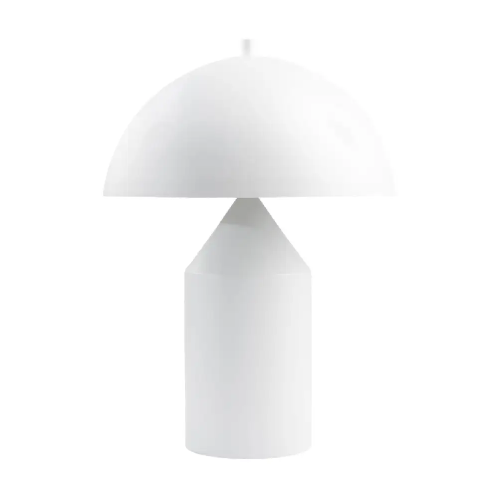Dome Shade Painted Metal Table Lamp